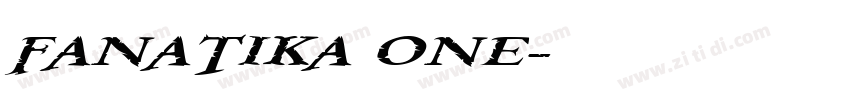 FANATIKA ONE字体转换